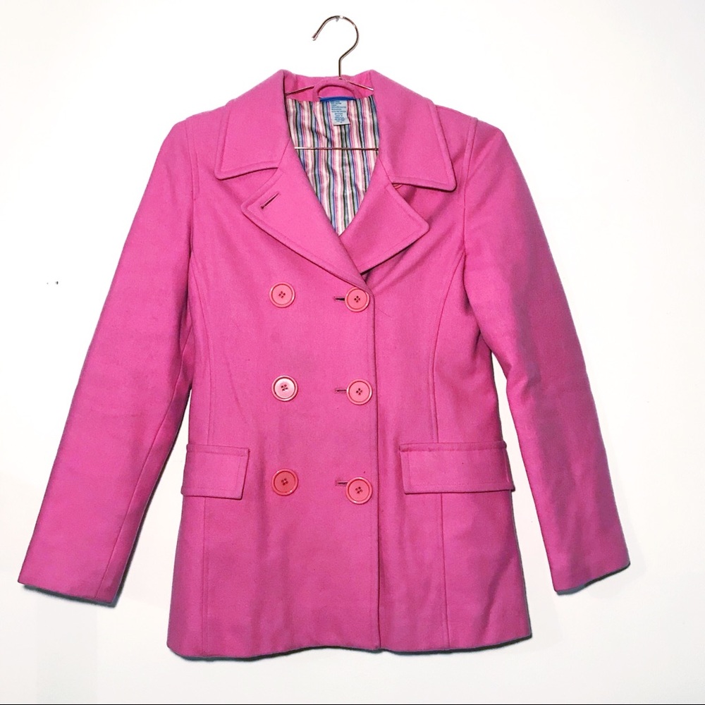 *HUGE SALE* dELiA*s Pink Wool Peacoat *vintage*